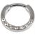 7 Gem Steel Septum Clicker Ring - view 1