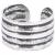 925 Sterling Silver Ear Cuff - Stripes - view 1