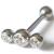 1.2mm Gauge Steel Triple Gem Barbell - view 3