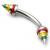 1.2mm Gauge Steel Banana with Rasta Cones - view 1