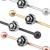 Industrial Scaffold Barbell - Jewelled Vintage Rose - view 2