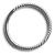 1.2mm Gauge Twisted Rope Steel Hinged Segment Ring - view 1