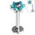 1.2mm Gauge Threadless Titanium Opal Flower Labret - view 1