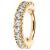 2.2mm Jewelled PVD Gold Hinged Ring - view 1