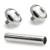 1.2mm Gauge Titanium Jewelled Disc Barbell - Internally-Threaded - view 1