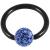 1.2mm Gauge PVD Black on Steel BCR with Smooth Glitter Ball - view 1