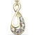 Gold-Plated Infinity Swirl Belly Bar - view 2