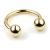 1.0mm Gauge 14ct Gold Circular Barbell - view 1