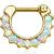 14ct Gold Opal Septum Clicker Ring - view 1