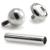 1.6mm Gauge Titanium Jewelled Disc Barbell - Internally-Threaded - view 2