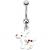 Christmas Belly Bar - White Baby Reindeer - view 1