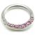 1.2mm Gauge Jewelled Steel Hinged Segment Ring - view 1