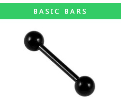 PVD Black on Steel Barbells