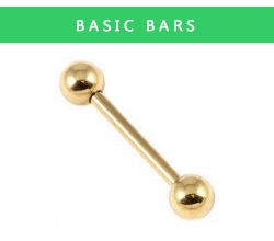 PVD Gold Barbells