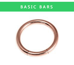 PVD Rose Gold Segment Rings