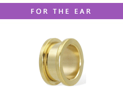 PVD Gold Flesh Tunnels