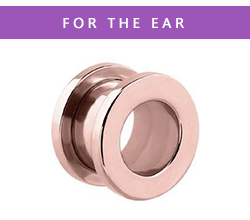 PVD Rose Gold Flesh Tunnels