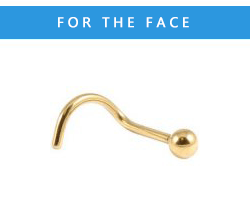 PVD Gold Nose Studs